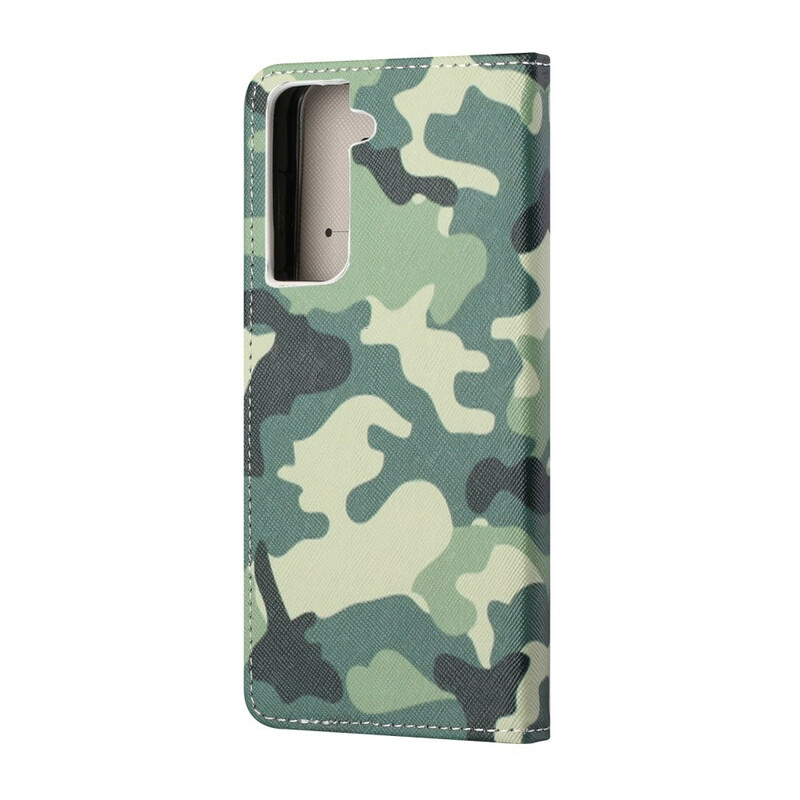 Samsung Galaxy S21 FE militärfodral i kamouflage