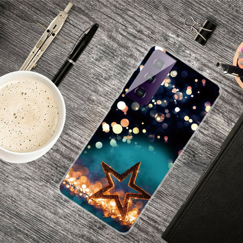 Samsung Galaxy S21 FE Flexibelt stjärnfodral