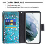 Samsung Galaxy S21 FE fodral med dragkedjeficka Tree Samsung Galaxy S21 FE fodral med dragkedjeficka Tree