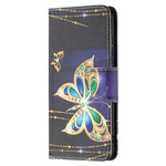 Samsung Galaxy S21 FE Guld Butterfly Case