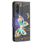Samsung Galaxy S21 FE Guld Butterfly Case