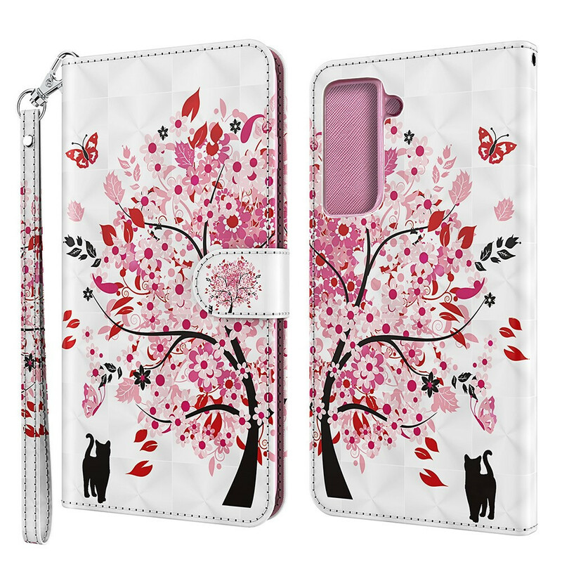 Samsung Galaxy S21 fodral FE Tree Pink