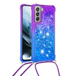 Samsung Galaxy S21 FE silikonfodral med glitter och snören