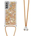 Samsung Galaxy S21 FE Glitter & String fodral