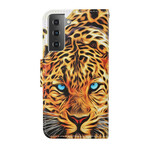 Housse Samsung Galaxy S21 FE Tigre avec Lanière