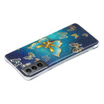 Samsung Galaxy S21 FE fodral med fjärilsdesign