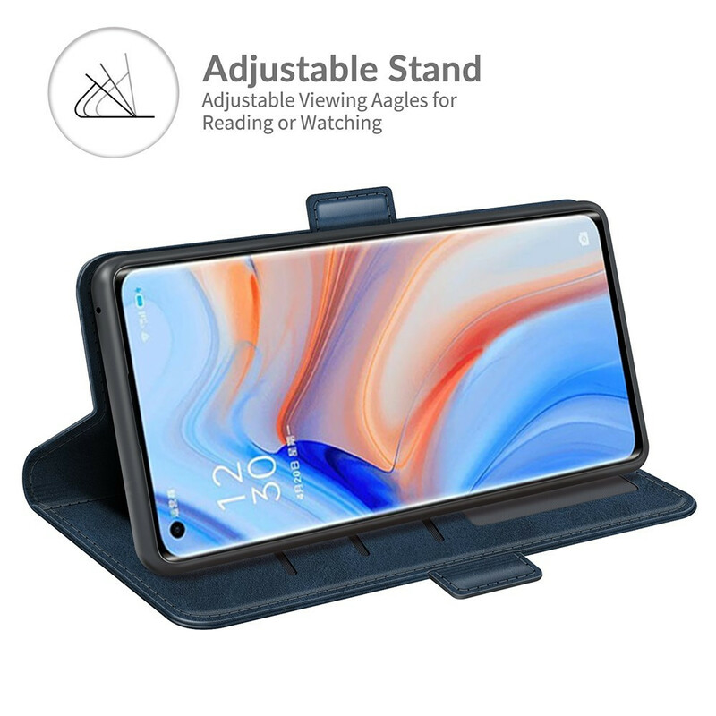 Fodral Oppo Find X3 Neo Double Flap Classic Fodral Oppo Find X3 Neo Double Flap Classic