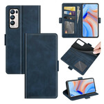 Fodral Oppo Find X3 Neo Double Flap Classic Fodral Oppo Find X3 Neo Double Flap Classic
