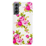 Samsung Galaxy S21 FE fodral Liberty Flowers Fluorescent