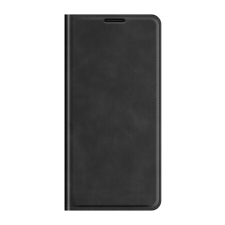 Flip Cover Oppo Find X3 Neo Läder Effekt Silky Touch