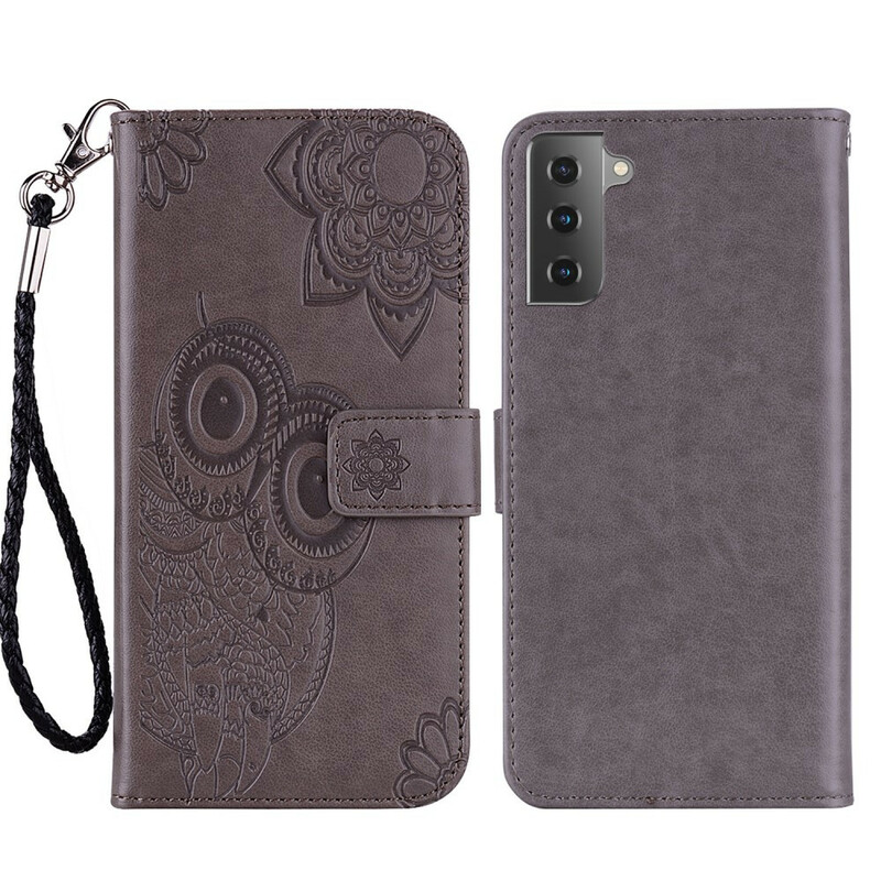 Samsung Galaxy S21 FE Mandala Owl Skalmed nyckelband