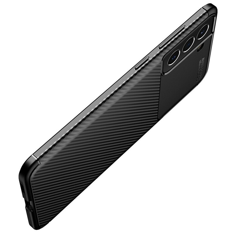 Samsung Galaxy S21 FE Flexibelt fodral med kolfiberstruktur