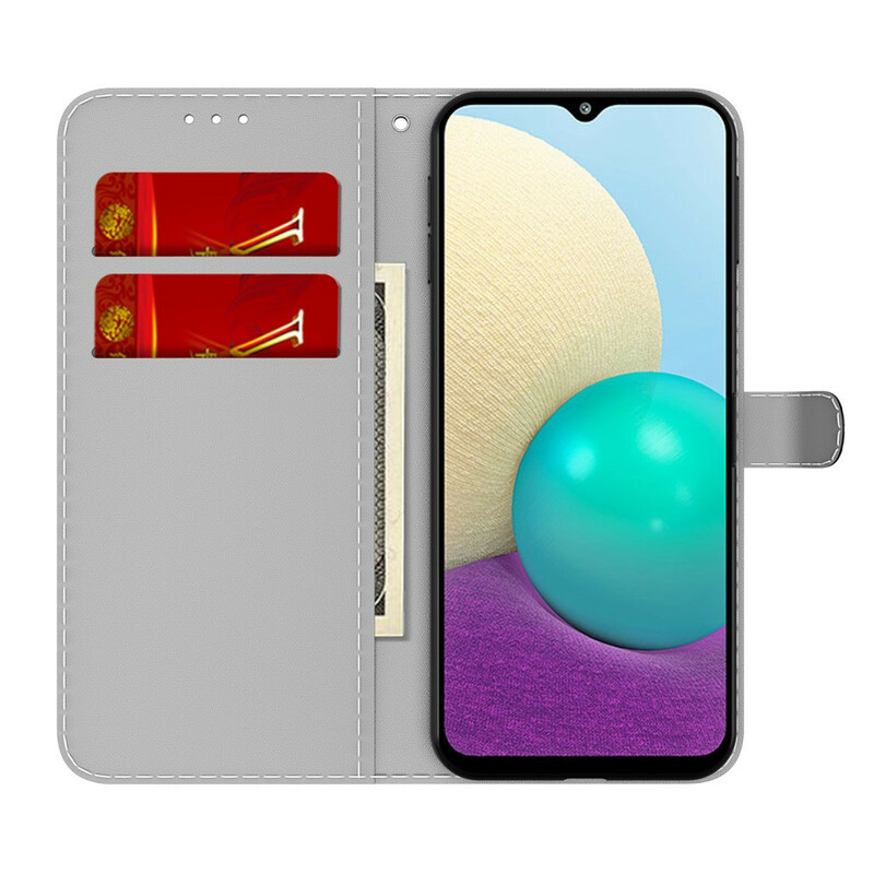 Fodral Samsung Galaxy A02s abstraktion färg