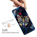 Samsung Galaxy A21s fodral med varierande fjärilar