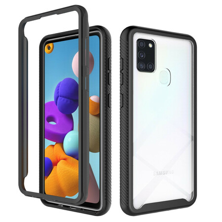 Samsung Galaxy A21s Cover Hybrid Design Silikon kanter