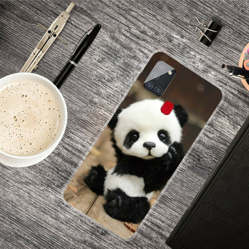 Samsung Galaxy A21s flexibelt pandafodral