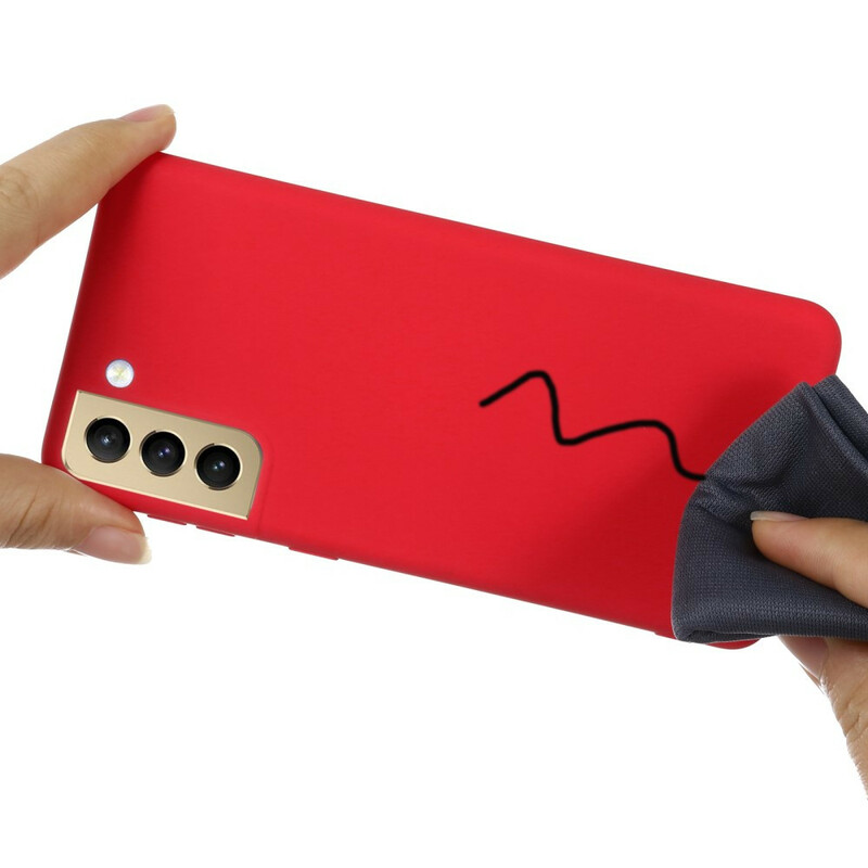 Samsung Galaxy S21 FE Liquid silikonfodral med rem