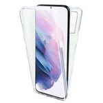 Samsung Galaxy S21 FE genomskinligt fodral framsida baksida