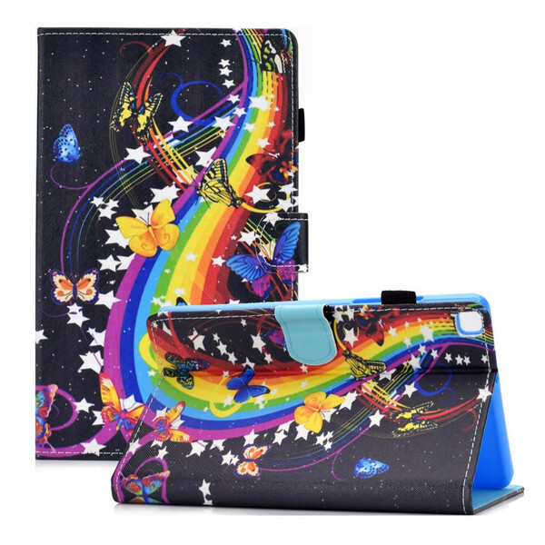 Samsung Galaxy Tab A7 Lite fodral Rainbow Butterflies