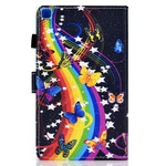 Samsung Galaxy Tab A7 Lite fodral Rainbow Butterflies