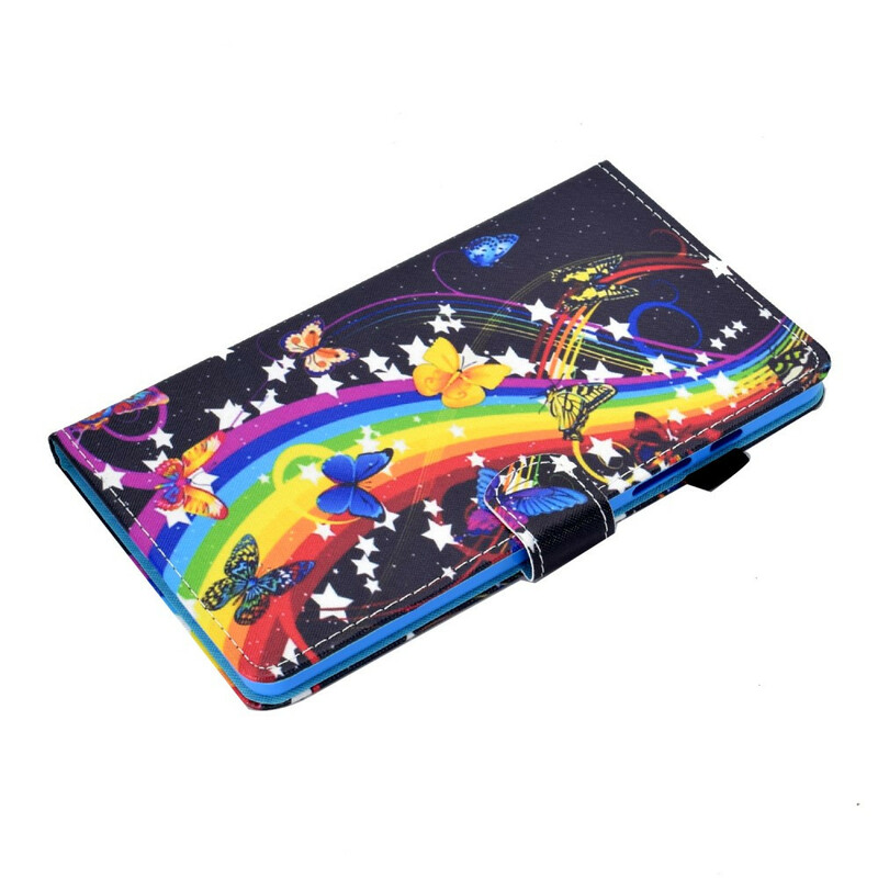 Samsung Galaxy Tab A7 Lite fodral Rainbow Butterflies