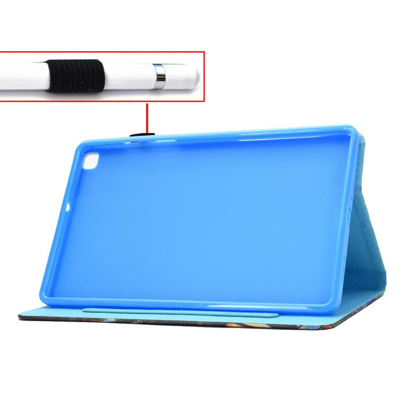 Samsung Galaxy Tab A7 Lite Väska med vattenfärg för elefanter Samsung Galaxy Tab A7 Lite Väska med vattenfärg för elefanter