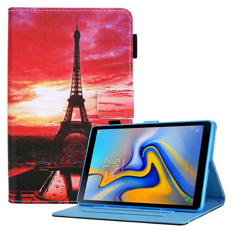 Samsung Galaxy Tab A7 Lite Sunset Eiffeltornet Case