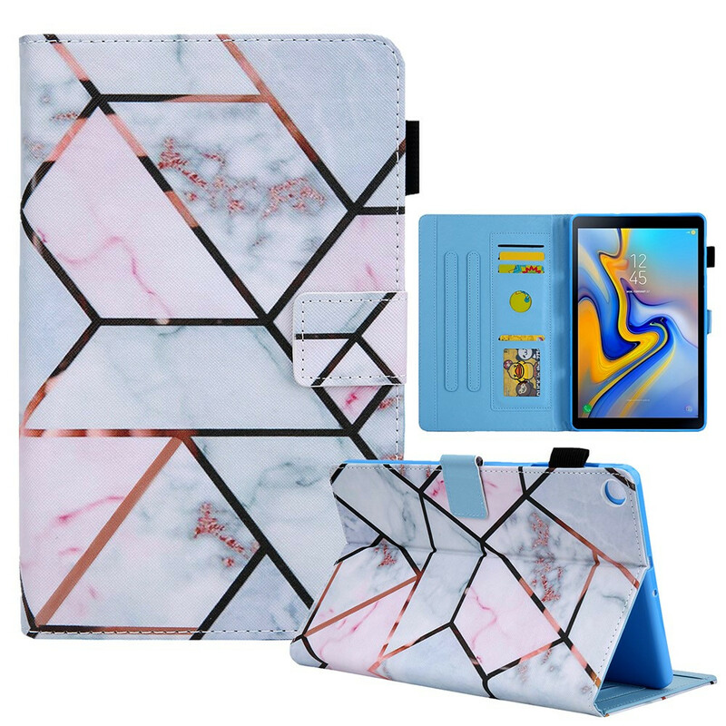 Samsung Galaxy Tab A7 Lite Geometric Marble Case