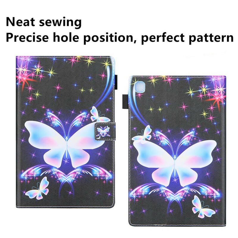 Samsung Galaxy Tab A7 Lite fodral Butterfly Stars