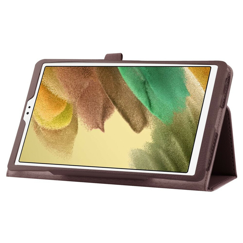 Samsung Galaxy Tab A7 Lite 2 Flaps Faux Läder Litchi Case