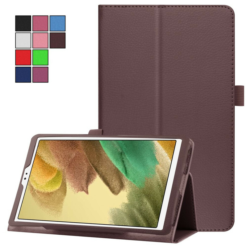 Samsung Galaxy Tab A7 Lite 2 Flaps Faux Läder Litchi Case