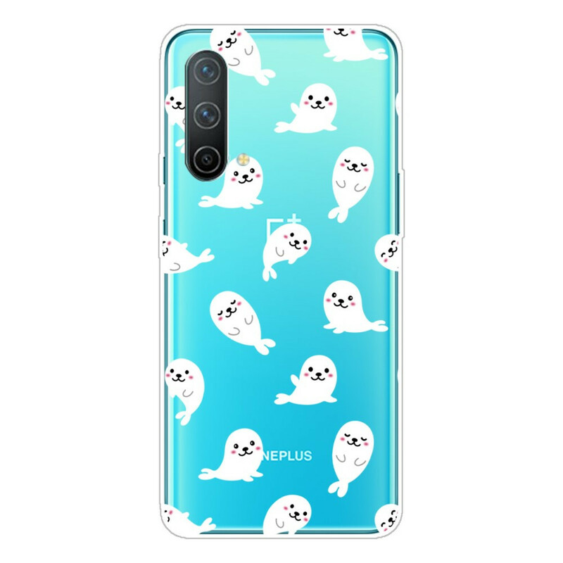 OnePlus NordCE 5G Genomskinlig Sea Lion Cover Fun
