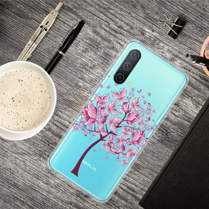 OnePlus NordCE 5G Clear Butterfly Tree Case