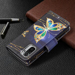 Xiaomi Redmi Note 10 / Note 10s Zipped Pocket Butterflies