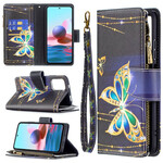 Xiaomi Redmi Note 10 / Note 10s Zipped Pocket Butterflies