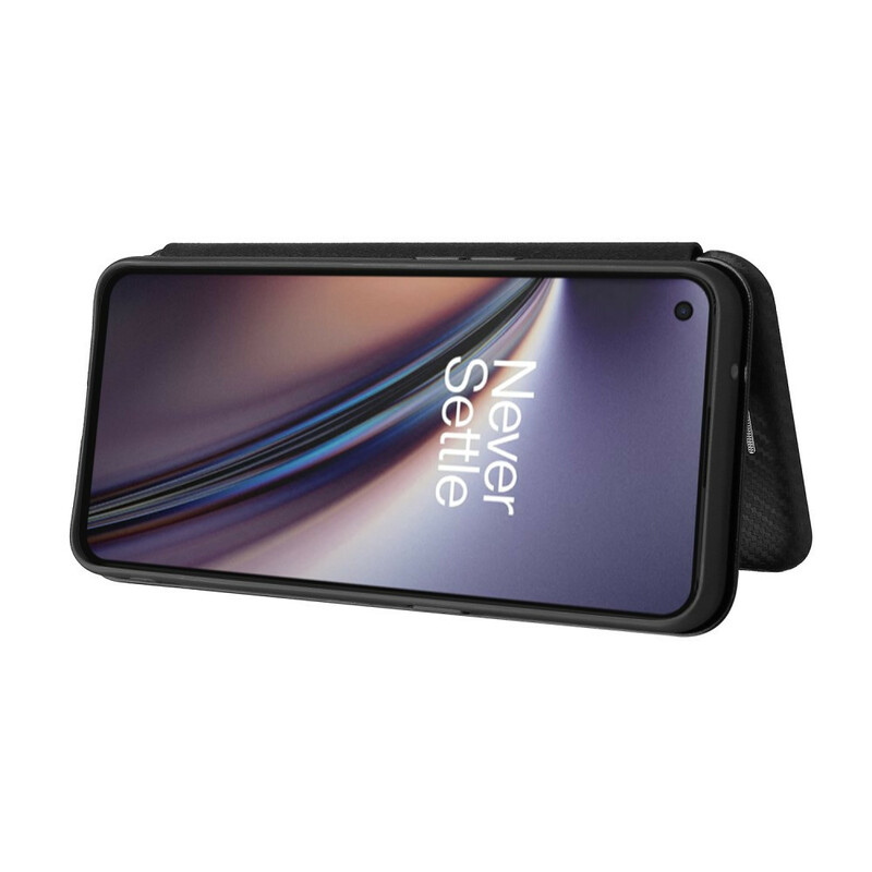 Flip Cover OnePlus NordCE 5G silikon Carbon färgad