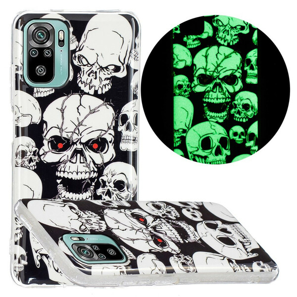 Xiaomi Redmi Note 10 / Note 10s Fluorescent Skull Case