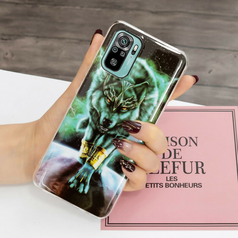 Xiaomi Redmi Note 10 / Note 10 Series Wolf Fluorescent Case