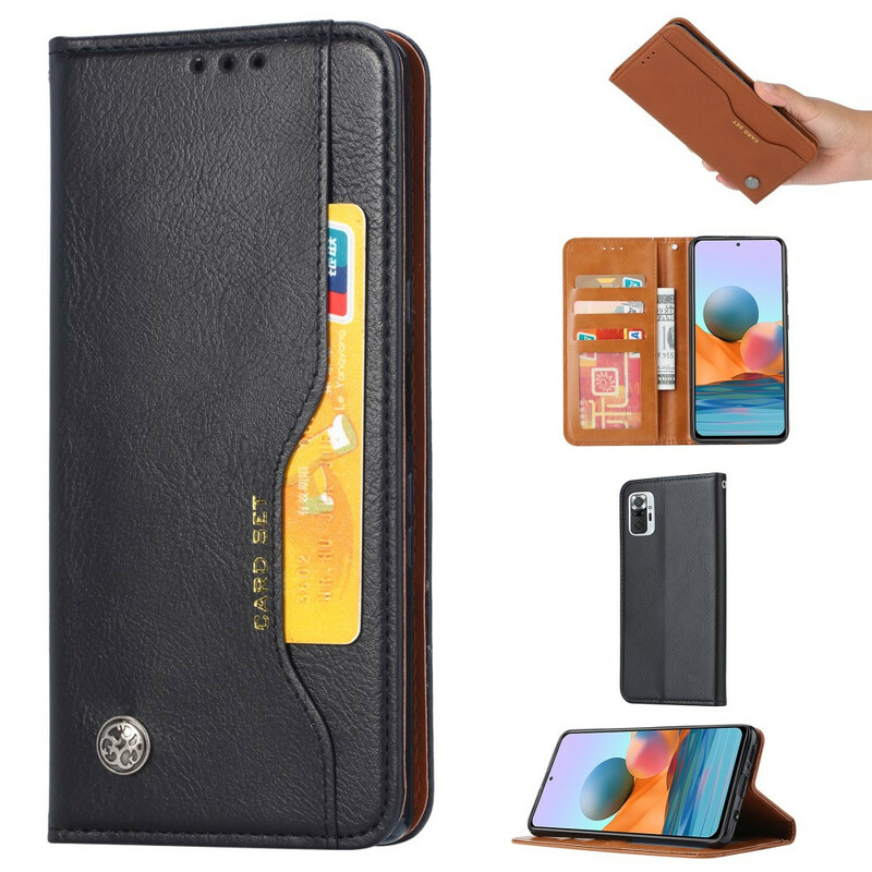 Flip Cover Xiaomi Redmi Note 10 / Note 10s Leatherette Card Case