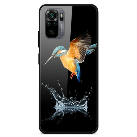Xiaomi Redmi Note 10 / Note 10s Hårdglasfodral Crown Bird