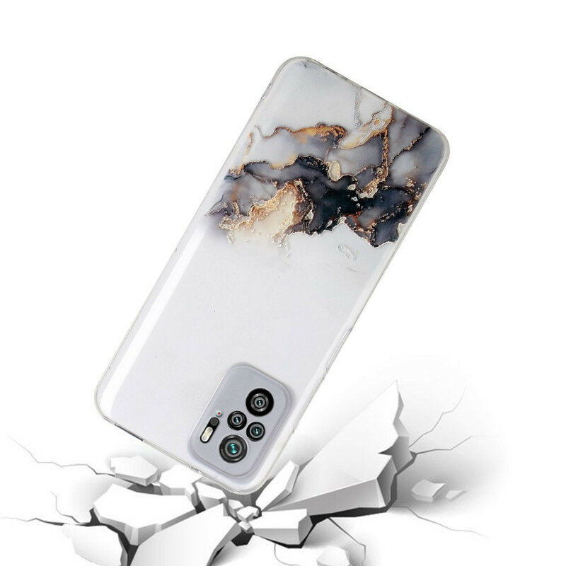 Xiaomi Redmi Note 10 / Note 10s silikonfodral med marmorerad effekt