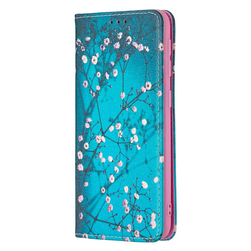 Flip Cover Samsung Galaxy A20e Blommiga grenar