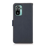 Xiaomi Redmi Note 10 / Note 10s läderfodral Litchi KHAZNEH RFID