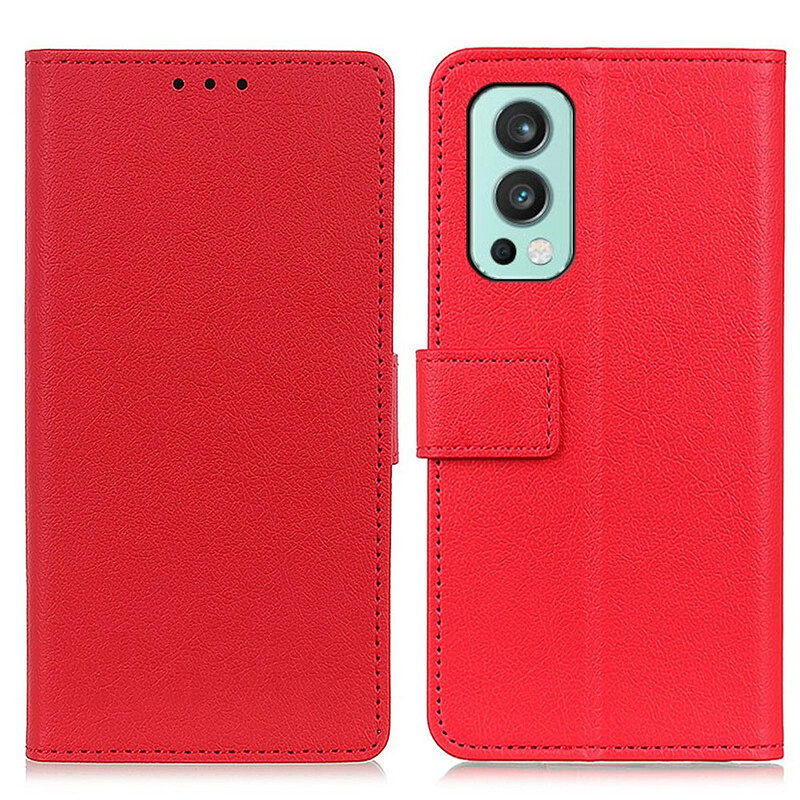 OnePlus Nord 2 5G Läder Effekt Single Case