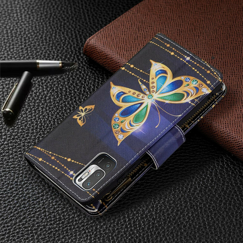 Xiaomi Redmi Note 10 5G / Poco M3 Pro 5G Zipped Pocket Butterflies