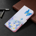 Xiaomi Redmi Note 10 5G / Poco M3 Pro 5G fodral Fjärilar och blommor