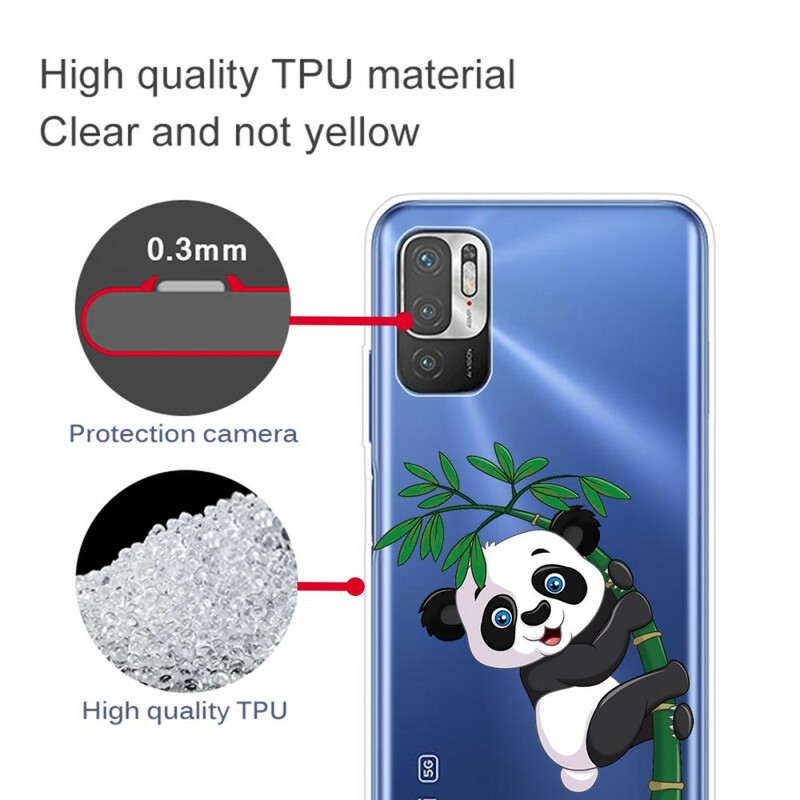 Xiaomi Redmi Note 10 5G / Poco M3 Pro 5G fodral Panda på bambu