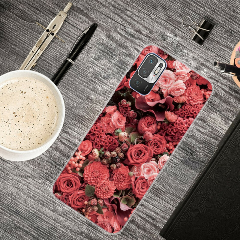 Xiaomi Redmi Note 10 5G / Poco M3 Pro 5G fodral Intense Flowers