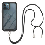 iPhone 12 / 12 Pro Hybridfodral med nyckelband och konturfärg