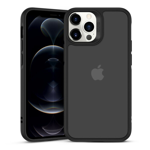 iPhone 12 / 12 Pro skal med baksida i glas och kanter i silikon
